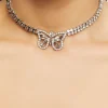 Butterfly Rhinestone Choker Necklace