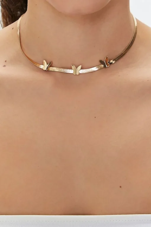 Butterfly Snake Chain Necklace
