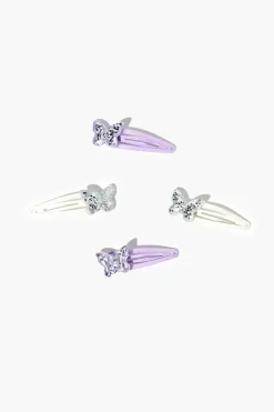 Butterfly Snap Hair Clips