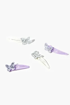 Butterfly Snap Hair Clips