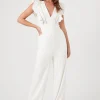 Butterfly-Sleeve Jumpsuit