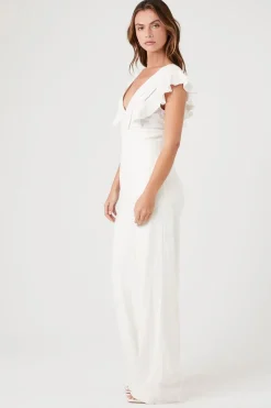 Butterfly-Sleeve Jumpsuit