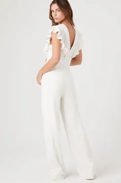 Butterfly-Sleeve Jumpsuit