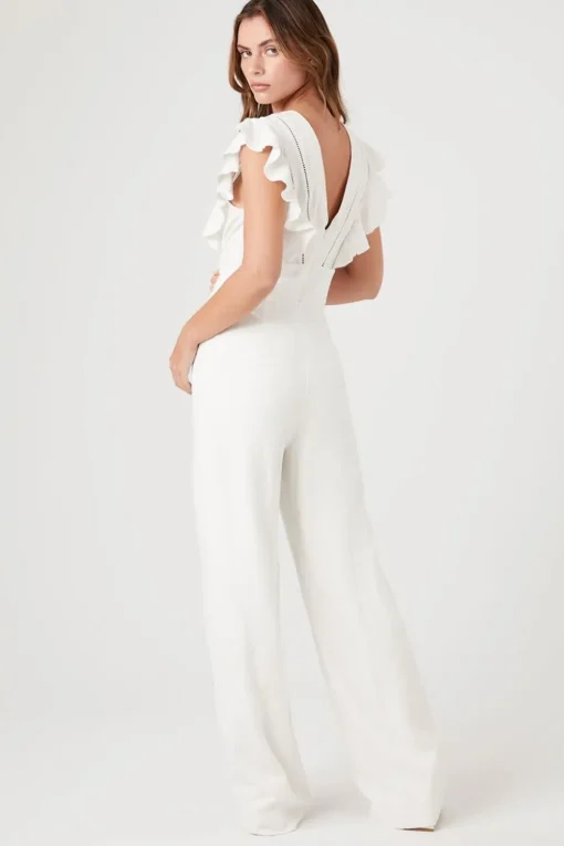 Butterfly-Sleeve Jumpsuit