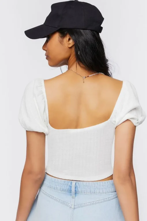 Buttoned Crop Top
