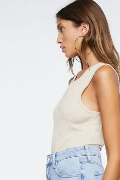 Buttoned Tank Bodysuit