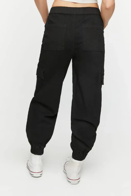 Button-Front Cargo Joggers