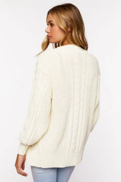 Cable Knit Cardigan Sweater