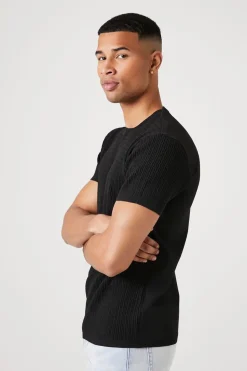 Cable Knit Crew Tee