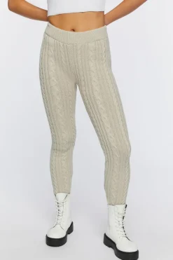 Cable Knit Skinny Pants