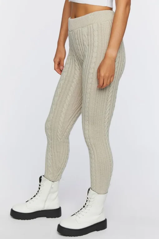 Cable Knit Skinny Pants