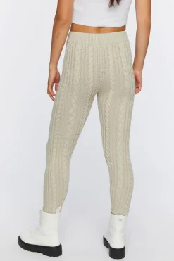 Cable Knit Skinny Pants