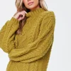 Cable Knit Sweater Mini Dress