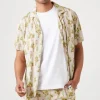 Cactus Print Nylon Swim Trunks
