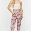 Camo Print Smocked Joggers