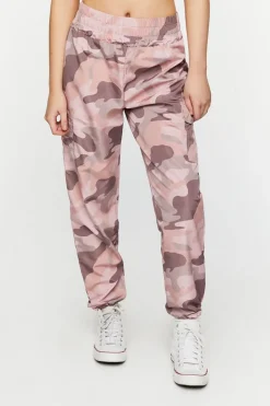 Camo Print Smocked Joggers