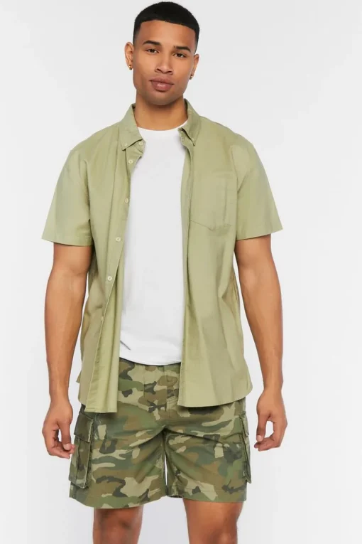 Camo Ripstop Cargo Shorts
