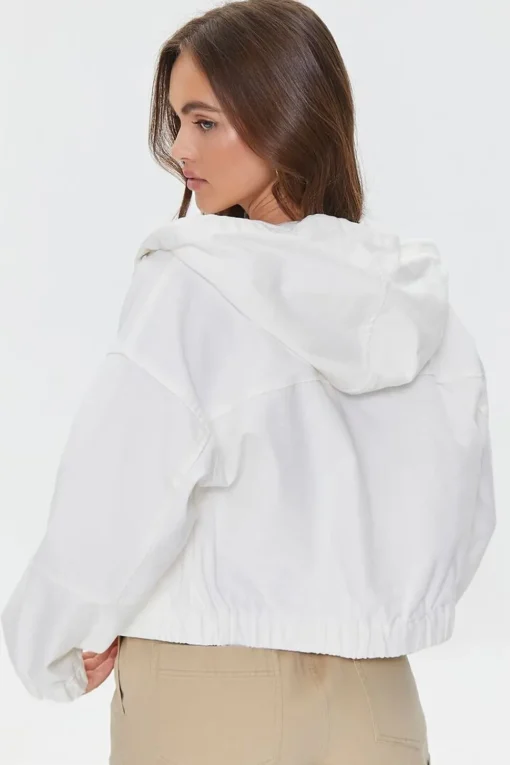 Canvas Zip-Up Hooded Jacket