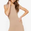 Cap-Sleeve Mini Sweater Dress
