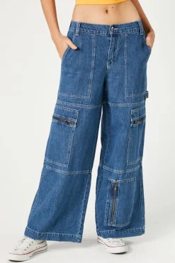 Cargo Wide-Leg Jeans