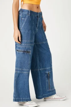 Cargo Wide-Leg Jeans
