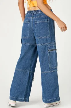 Cargo Wide-Leg Jeans
