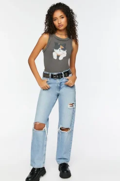 Cat Graphic Tank Top
