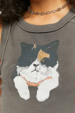 Cat Graphic Tank Top