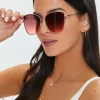 Cat-Eye Tinted Sunglasses