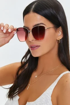 Cat-Eye Tinted Sunglasses