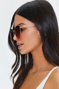 Cat-Eye Tinted Sunglasses