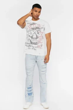 Cbgb & Omfug Distressed Graphic Tee