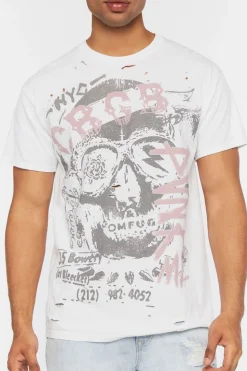 Cbgb & Omfug Distressed Graphic Tee