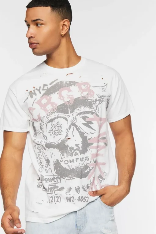 Cbgb & Omfug Distressed Graphic Tee