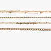 Chain & Cross Bracelet Set