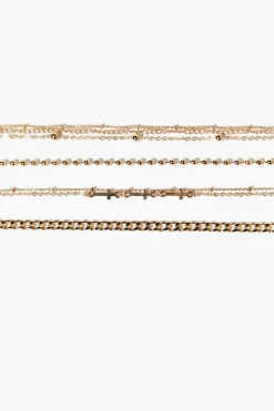 Chain & Cross Bracelet Set
