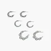 Chain Hoop Earring Set