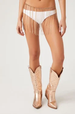 Chain-Fringe Belly Chain