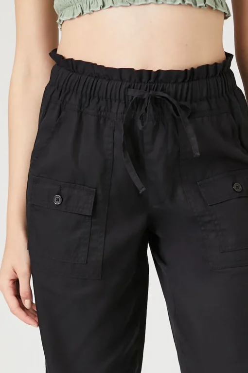 Chambray Drawstring Joggers