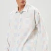 Checkered Button-Front Shirt