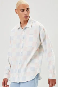Checkered Button-Front Shirt