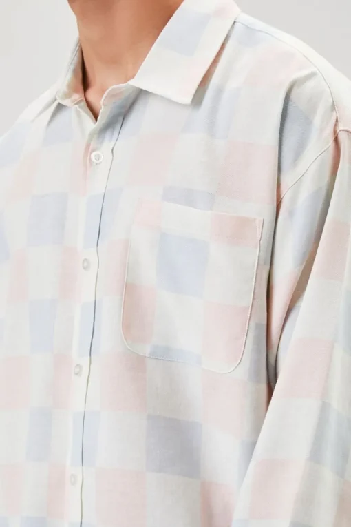 Checkered Button-Front Shirt