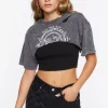 Checkered Denim Mom Shorts
