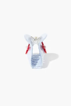 Checkered Floral Claw Clip