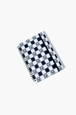 Checkered Spiral Notebook