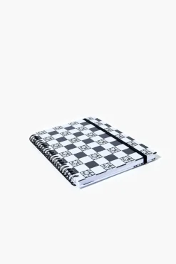 Checkered Spiral Notebook