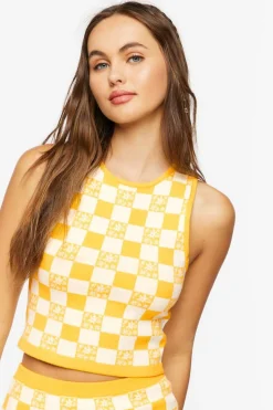 Checkered Sweater Vest