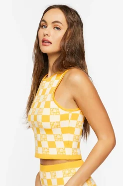 Checkered Sweater Vest