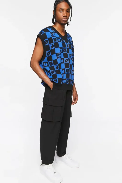 Checkered Yin Yang Sweater Vest