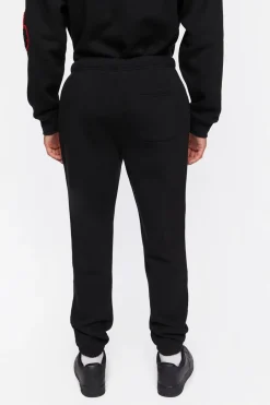 Chenille Eye Patch Drawstring Joggers